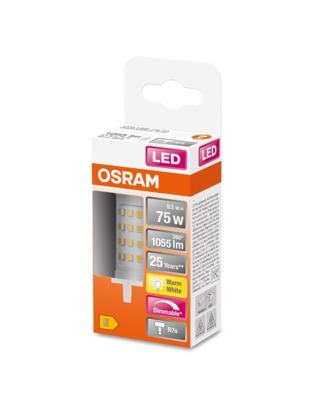 OSRAM - 4058075432512 - LED SUPERSTAR  LINE 78  CL 75 dim  8,5W/827 R7S