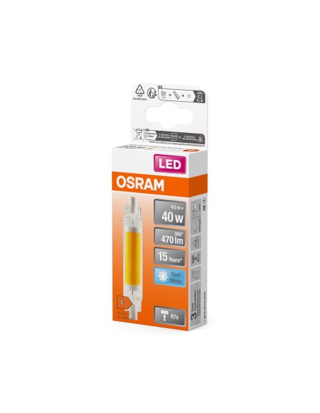 OSRAM - 4058075840461 - LED SPECIAL OSRAM Slimline R7s Verre  840 78mm 4.5W 470lm 4000K