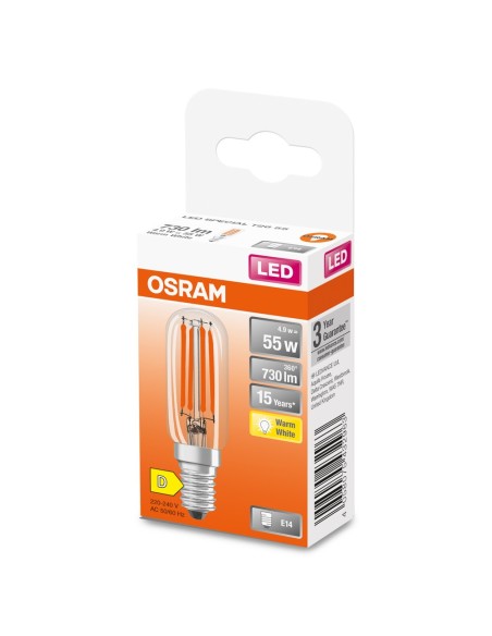 OSRAM - 4058075432963 - LED SPECIAL OSRAM FIL STAR T26 55 Claire 827 E14 4,9W Verre