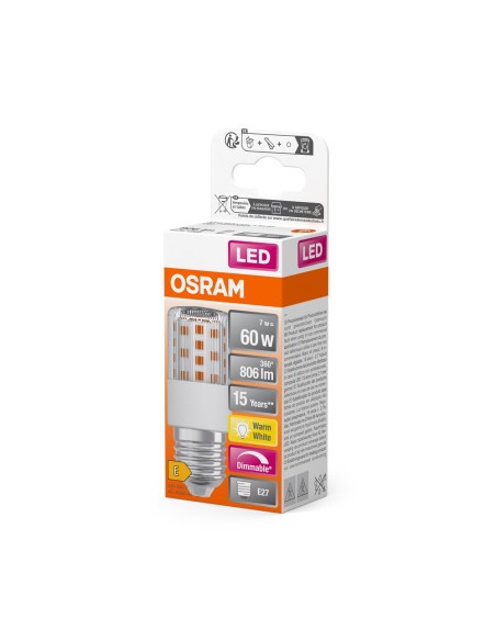 OSRAM - 4058075607347 - LED SPECIAL OSRAM SPECIAL DIM TSLIM 60 Claire 827 E27 7,3W