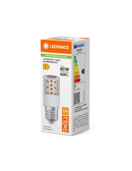 LEDVANCE - 4099854267277 - LED P T SLIM 60 7.3W 827 E27