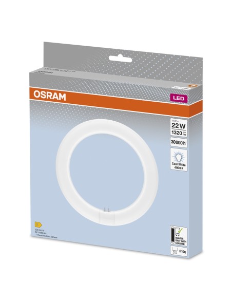 OSRAM - 4099854042621 - TUBE LED T9C EM 22 11W 840 G10Q    OSRAM