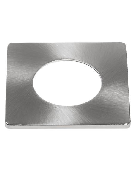 LEDVANCE - 4099854099274 - LDV SPOT Recouvrable fixe - collerette nickel brossé carrée 81x81mm LEDVANCE