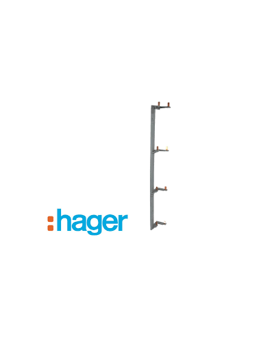 Hager - KCN425 -  Peigne vertical Hager des inter. diff. pour coffret 4 rangées entraxe 125 mm