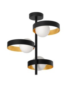 LEDVANCE - 4058075759169 - LDV Decor MEMPHIS PLAFONNIER G9 Noir/Or Ledvance