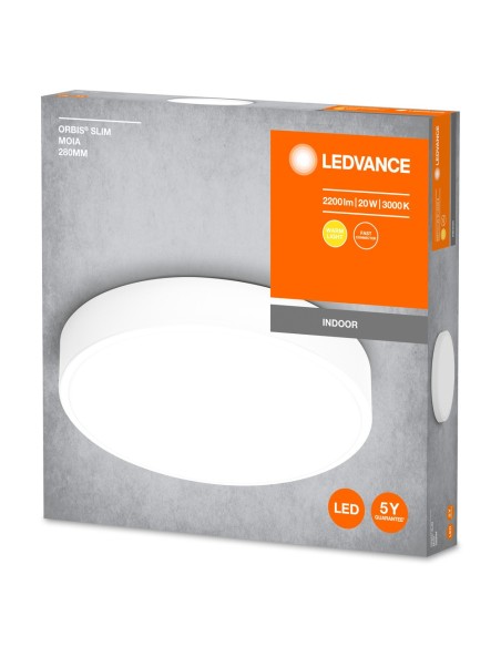 LEDVANCE - 4099854092428 - ORBIS SLIM Moia PLAFONNIER 280mm 20W CHAUD Blanc 