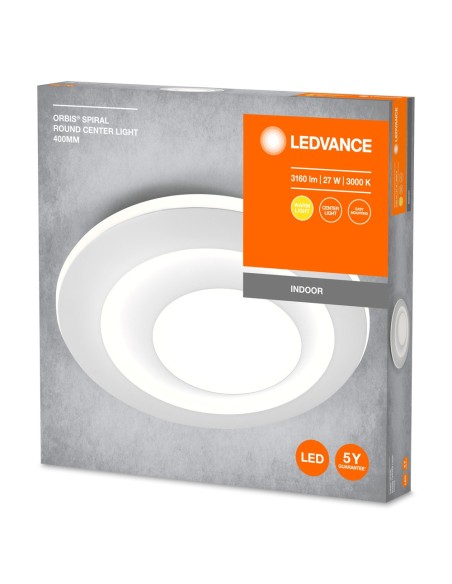 LEDVANCE - 4099854093104 - LDV ORBIS MS Rond ø400mm 27W 1600lm 3000K Blanc Plafonnier décoratif LEDVANCE