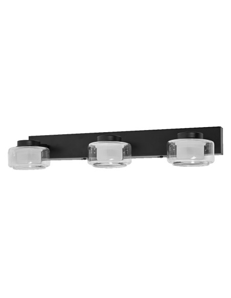 LEDVANCE - 4099854275975 - LDV ORBIS FLAME Trio Noir 16,5W 1050lm Click CCT IP44 Applique SdB LEDVANCE