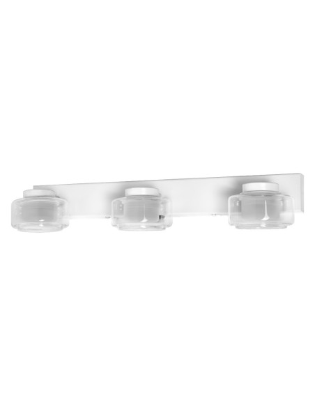 LEDVANCE - 4099854276132 - LDV ORBIS FLAME Trio Blanc 16,5W 1050lm Click CCT IP44 Applique SdB LEDVANCE