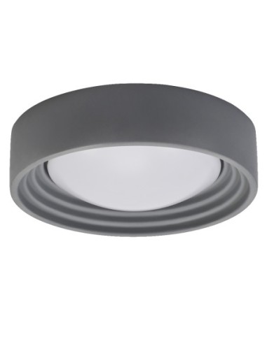 LEDVANCE - 4099854278761 - LDV Plafonnier CONCRETE Ø 300 13W/3000K 800lm Click Dim gris LEDVANCE