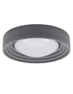 LEDVANCE - 4099854278785 - LDV Plafonnier CONCRETE Ø 400 18W/3000K 1 500lm Click Dim gris LEDVANCE