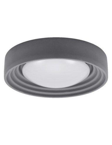 LEDVANCE - 4099854278785 - LDV Plafonnier CONCRETE Ø 400 18W/3000K 1 500lm Click Dim gris LEDVANCE