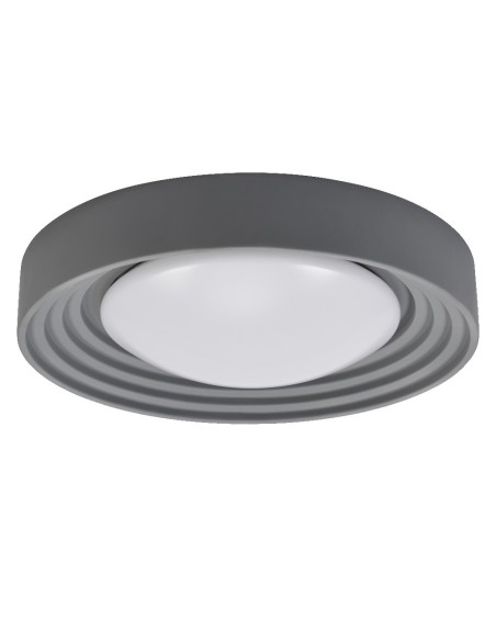 LEDVANCE - 4099854278808 - LDV Plafonnier CONCRETE Ø 500 24,5/3000K 1 800lm Click Dim gris LEDVANCE