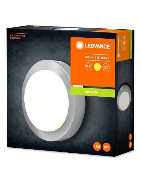 LEDVANCE - 4058075564121 - LDV ENDURA STYLE DISC WALL 8W ACIER      LEDVANCE