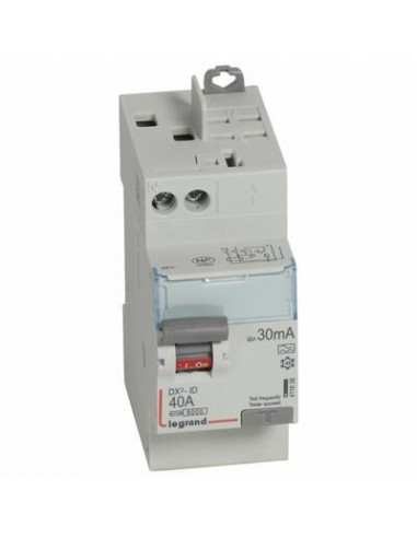 Legrand - 411638 -  Interrupteur différentiel- 2P 230V~ 40A typeA 30mA - 2 modules