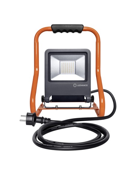 LEDVANCE - 4058075321342 - LDV WORKLIGHT H-Stand 50W/4000K 4500lm IP44 + prises typeF LUM Chantier LEDVANCE