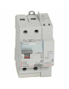 Legrand Interrupteur différentiel- 2P 230V~ 63A typeA 30mA - 3 modules