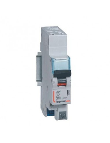 Legrand 406780 – Disjoncteur DNX³ 1P+N 2A courbe C auto