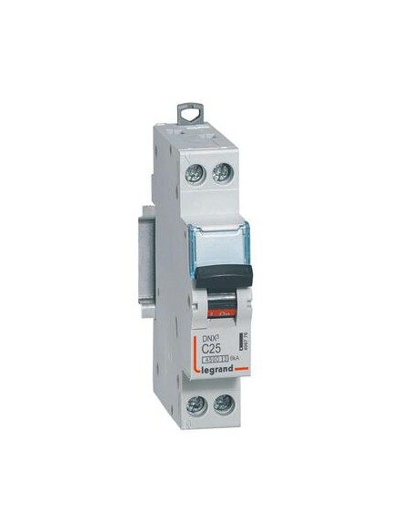 Legrand 406776 – Disjoncteur DNX³ 1P+N 25A courbe C