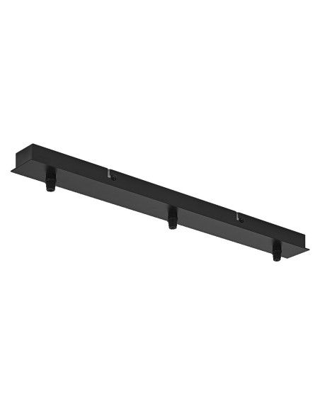 LEDVANCE - 4099854092831 - LDV 1906 Triple Canopy Rect Noir - Patère rectangulaire pour suspension Pendulum