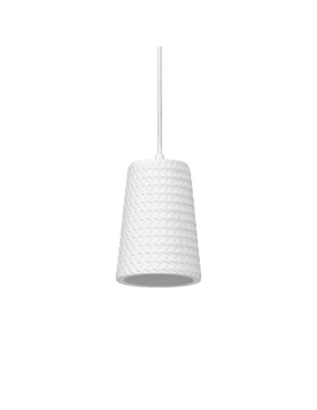 LEDVANCE - 4058075838444 - LDV Suspension Plaster CONE à culot E27 blanche - lampe non incluse