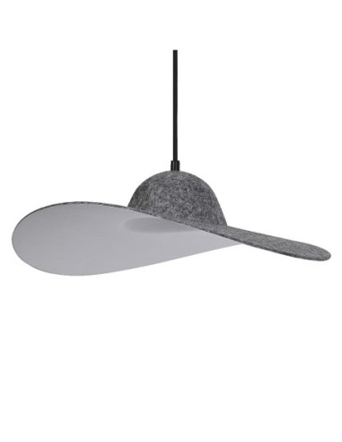 LEDVANCE - 4058075841581 - LDV Suspension FELT Hat à culot E27 en feutre gris - lampe non incluse