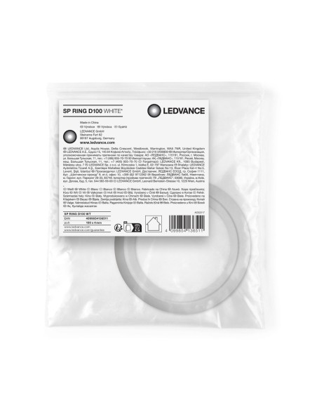 LEDVANCE - 4099854136511 - LDV SPOT RING D100 - colerette d'adaptation blanche - découpe Ø68…90mm LEDVANCE