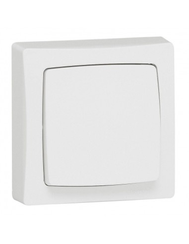 Legrand 086006 Oteo - Poussoir 6A saillie blanc