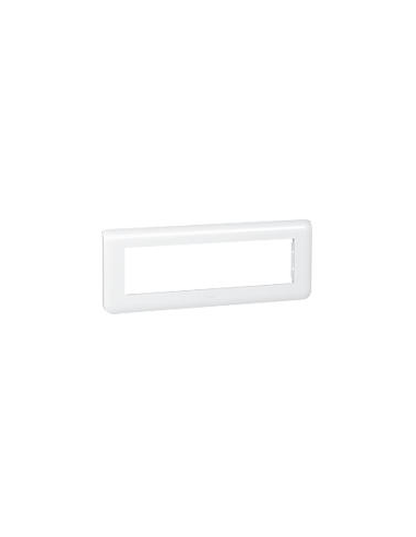 Legrand - 078818L - Plaque de finition horizontale Mosaic pour 8 modules blanc