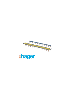 HAGER Peigne Vertical 3 Rangées Entraxe 125mm - KCN325 - DiscountElec