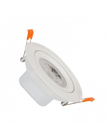 Spot downlight LED COB 9W orientable rond blanc Ø95