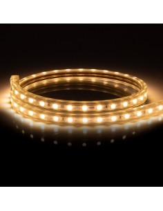Brico Elect - BR64887 - Ruban LED 230V 60 LED/m blanc chaud IP65 dimmable – bobine 50 m