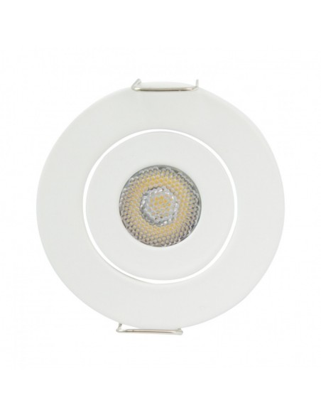 Spot Downlight LED COB Orientable Rond 1W Blanc Coupe Ø 44mm