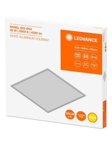 LEDVANCE - 4058075149526 - LDV PL LED 625 36W/3000K OPALE IP54 4320lm Panel LEDVANCE