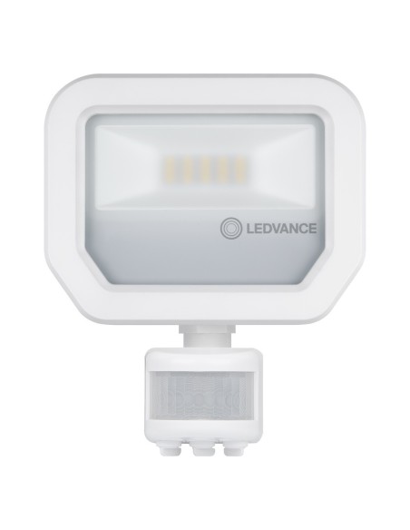 LEDVANCE - 4058075460898 - LDV FL PFM SYM100 S 10W/4000K 1200lm IP65 100° Blanc Projecteur Sensor LEDVANCE