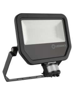 LEDVANCE - 4058075460997 - LDV FL PFM SYM100 S 50W/3000K 5500lm IP65 100° Noir Projecteur Sensor LEDVANCE