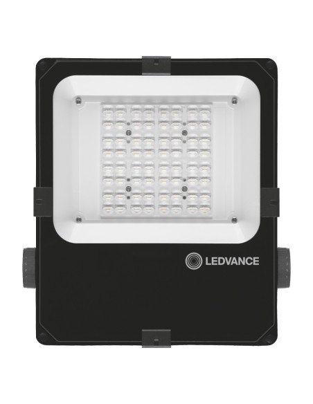 LEDVANCE - 4058075353299 - LDV FL PFM ASYM 55x110 50W/3000K 5800lm IP66 NOIR Projecteur LEDVANCE