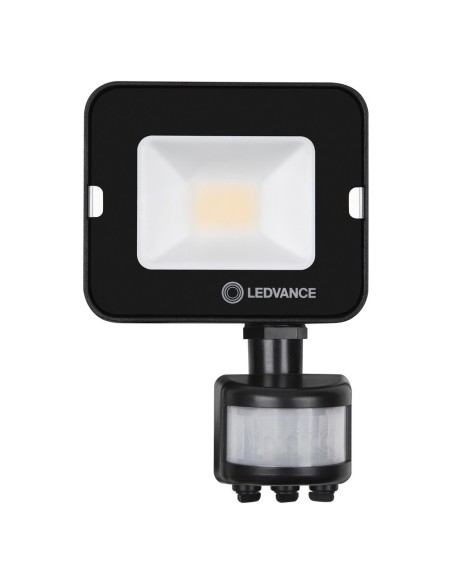 LEDVANCE - 4058075575240 - LDV FL COMP S SYM100 10W/4000K 1000lm IP65 Noir Projecteur SENSOR LEDVANCE