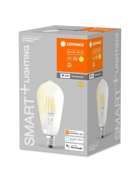 LEDVANCE - 4058075528277 - LDV Smart+ WiFi EDISON 60 FIL 5,5W