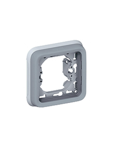 Legrand - 069681 - Support plaque étanche 1 poste Plexo composable IP55 - gris