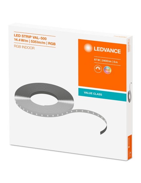 LEDVANCE - 4058075404441 - RUBAN LED VALUE 500lm/m RGB IRC80 Rouleau de 5 mètres