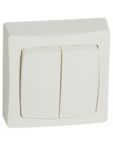 Legrand 086020 Oteo - Double va-et-vient saillie