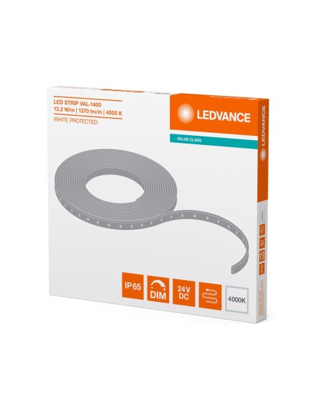 LEDVANCE - 4058075597501 - RUBAN LED VALUE PROTEGE 1400lm/m 4000K IRC80 Rouleau de 5 mètres