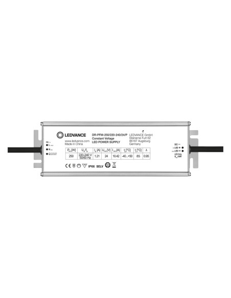 LEDVANCE - 4058075240032 - DRIVER LED PERFORMANCE TENSION Constante 24 V 250 W IP66 