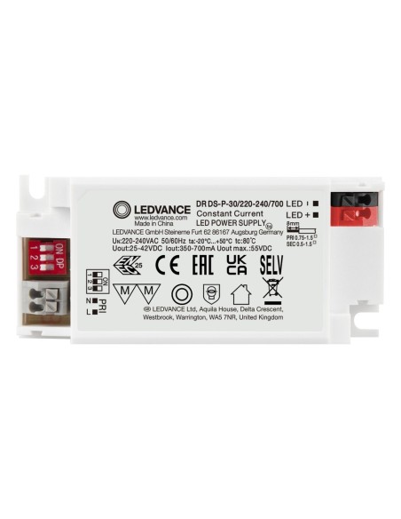 LEDVANCE - 4099854077081 - DRIVER LED PERFORMANCE COURANT CONSTANT 30W 350/400/450/500/550/600/650/700mA 