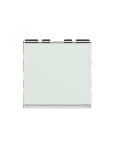 Legrand - 077043L - Poussoir ou poussoir inverseur avec porte-étiquette Mosaic Easy-Led 6A 250V~ 2 modules - blanc antimicrobien