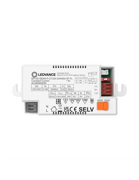 LEDVANCE - 4099854292873 - LDV SF FLAT 27W - Alimentation 220-240V 27W 650mA Multi Select Hublot LEDVANCE