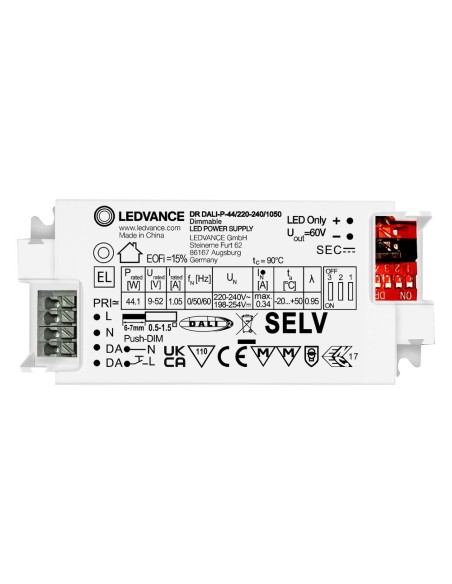 LEDVANCE - 4058075779723 - DRIVER LED PERFORMANCE COURANT Constant 44 W 1050 DALI