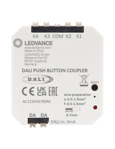 LEDVANCE - 4058075837607 - DALI-2 PB Coupler Ledvance - Coupleur de BP - Gestion de l'éclairage