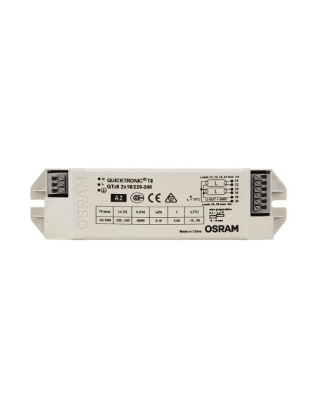 OSRAM - 4008321863300 - QTZ8 2X18/220-240 OSRAM Ballast électronique pour tubes T8 